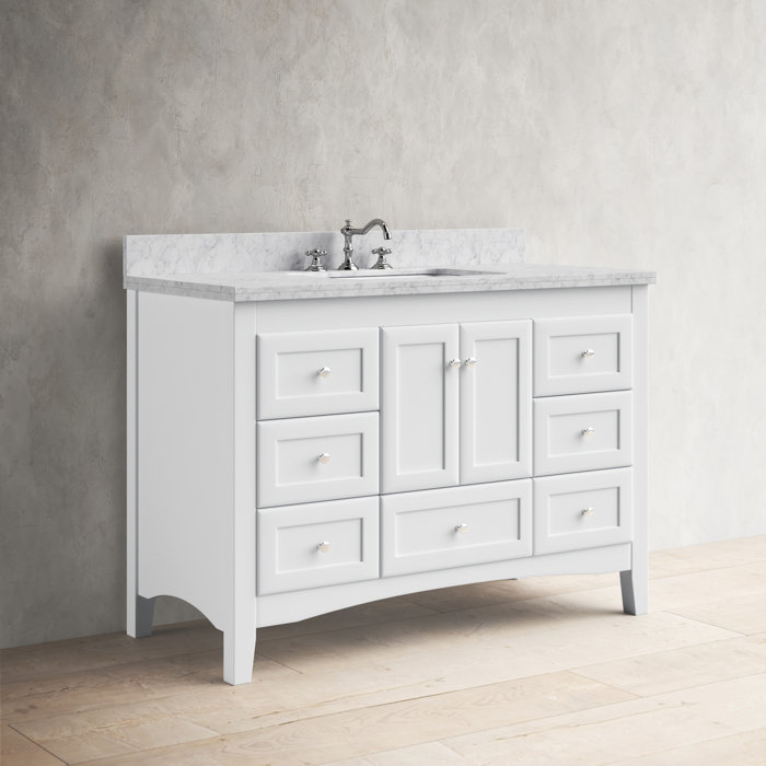 Birch Lane™ Fresno 48'' Single Bathroom Vanity with Top & Reviews Wayfair